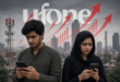 A Ufone customer checks mobile bundle prices on a smartphone